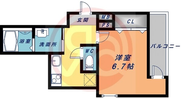 フジパレス田辺駅北の物件間取画像